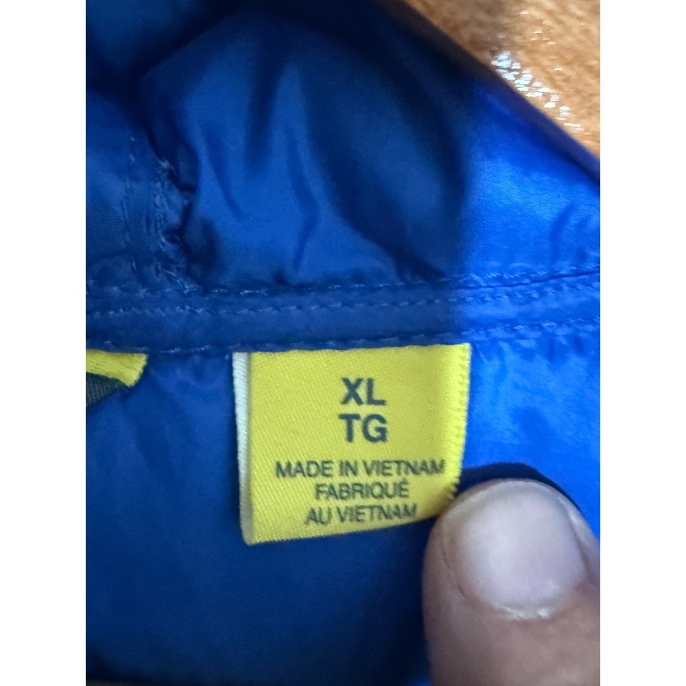 Cabelas Kids XL Royal Blue Hooded Puffer Jacket Quilted Full Zip Lightweight - Picture 4 of 5